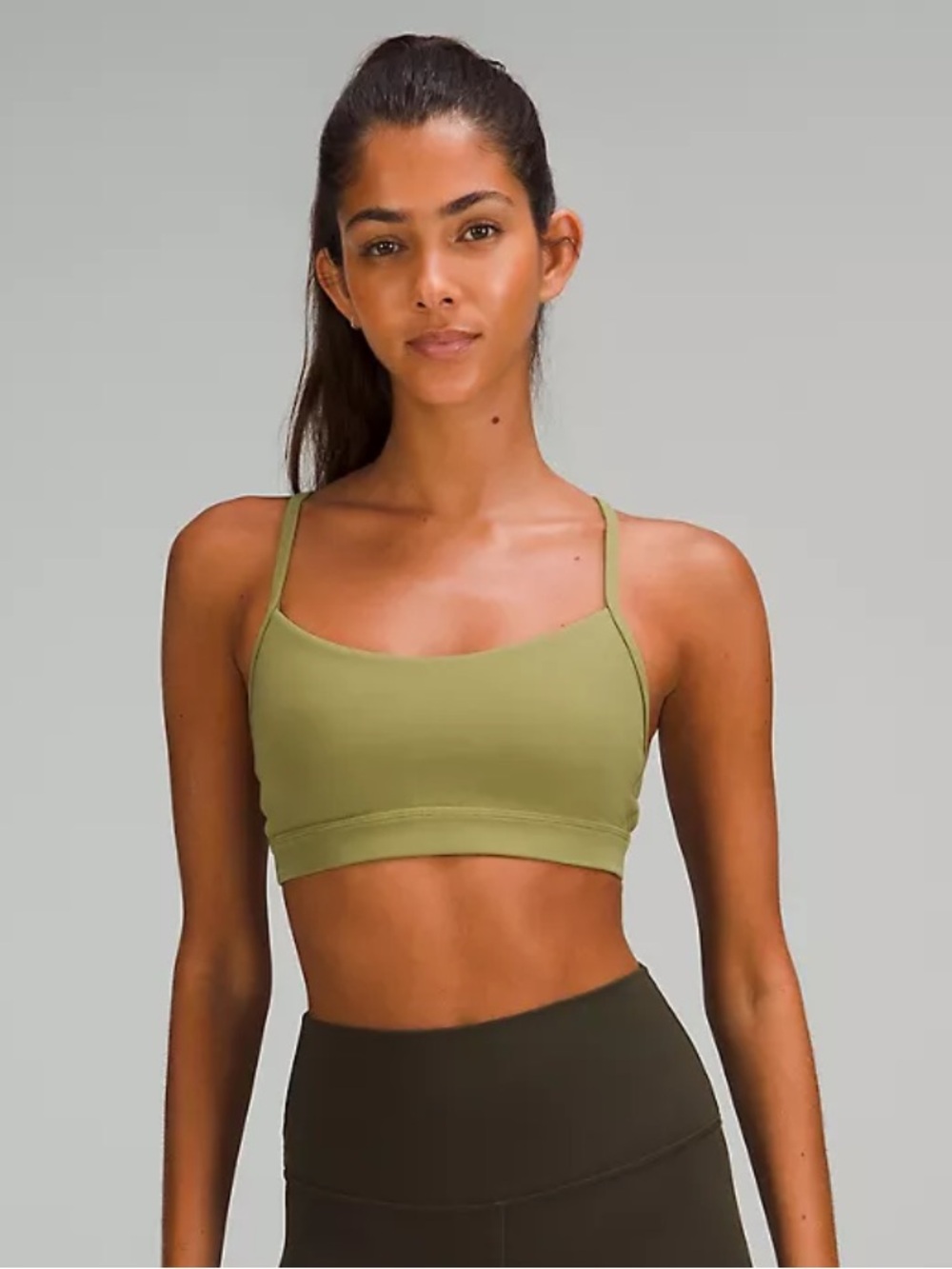 Bronze green set lululemon - align leggings and Flow Y bra